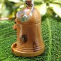 Olive Wood Christmas Bell Ornament With Nativity Scene