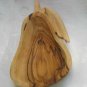 Olive Wood Serving Snack Dish Bethlehem Carved Pear