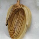 Olive Wood Serving Snack Dish Bethlehem Carved Olive