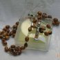 Olive Wood & Pewter Bethlehem Holy Land Rosary