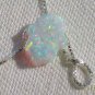 White Opal Hamsa Necklace and Silver Chain