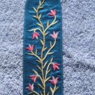 Embroidered Silk Emanuel Bookmark Flowers BME3T
