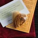 Jerusalem Olive Wood Carved Heart/Cross & Gift Bag
