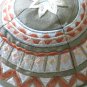 Yair Emanuel Silk Embroidered Kippa Brown Design -- YME2G