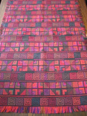Multicolored Print Table Runner Modern Design Med -- U4