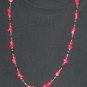 Magnetic Wrap Red Coral & Hematite Bracelet or Necklace 36"