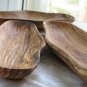 3 Olive Wood Nested Snack Dishes Made in Bethlehem