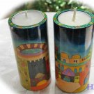 Yair Emanuel Round Shabbat Jerusalem Candlesticks