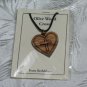 Double Layered Heart Cross Olive Wood Pendant Necklace