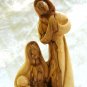 Olive Wood Holy Family Sculpture - B