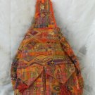 XL Ethnic Woven Backpack 3 Pockets Shoulder Tote Bag D10
