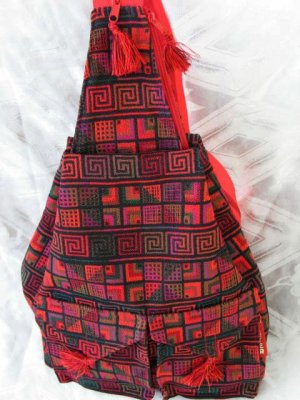 XL Ethnic Woven Backpack 3 Pockets Shoulder Tote Bag U4R