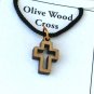 Olive Wood 'Cut Out' Cross Pendant Necklace