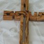 Olive Wood 'Jesus' Cross 8.25 Inch