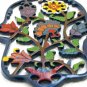 Emanuel Laser Cut Hand Painted Hamsa - Flowers HCL3