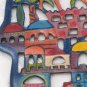 Emanuel Laser Cut Hand Painted Hamsa - Jerusalem HCL4