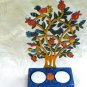 Yair Emanuel Shabbat Laser Cut Painted Candlesticks Birds CLC1A