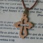 20 Olive Wood Mixed Cross Pendants Necklace