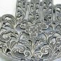 Emanuel Anodized Aluminum Silver Oriental Hamsa Trivet MHP-11