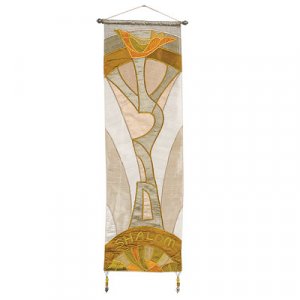 Emanuel Silk Embroidered Wall Hanging Tapestry WL17