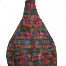 XL Ethnic Woven Backpack 3 Pockets Shoulder Tote U3R
