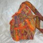 Sunny Druze Pattern Orange 4 Pockets Shoulder Handbag