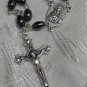 Bethlehem Hematite & Pewter Rosary
