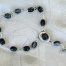 Bracelet Rosary + Black Beads Bethlehem Holy Land Wrist