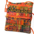 Orange Square Purse With Jerusalem Logo