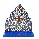 Emanuel Painted Lazer Cut Menorah - Moroccan Pomegranate Tree HML2