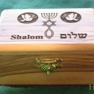 Olive Wood Large Peace - Shalom Jewelry / Keepsake Box