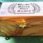 Olive Wood God Bless Our Home Laser Jewelry / Keepsake Box Lrg