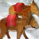 Donkeys 2 Olive Wood Carved Set