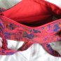 Sunny Druze Pattern Red Orange 4 Pockets Shoulder Handbag