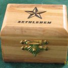 Olive Wood Jewelry Keepsake Box Bethlehem Sm