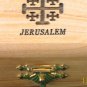 Olive Wood Jewelry Keepsake Box Jerusalem Cross Sm
