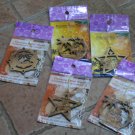 5  Piece Set Olive Wood Bethlehem Christmas Tree Ornaments