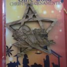 Olive Wood Bethlehem Baby Jesus Christmas Star Ornament 3