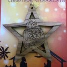 Olive Wood Bethlehem Holy Family Christmas Tree Star Ornament 7