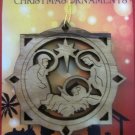 Olive Wood Bethlehem Holy Family Christmas Tree Ornament 8