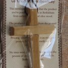 6 Olive Wood Deluxe Cross Pendants On String