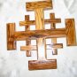 Jerusalem Cross Crusaders Olive Wood From Holy Land
