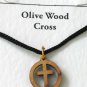 20 Olive Wood Mixed Cross Pendants Necklace