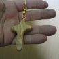 6 Olive Wood Holding Comfort Cross Key Chain