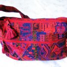 Sunny Druze Pattern Red Orange 4 Pockets Shoulder Handbag