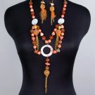 Coral - Orange Necklace