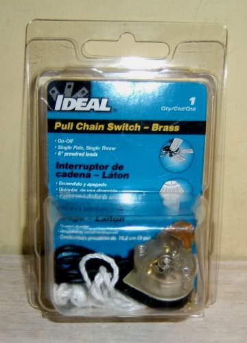 PULL CHAIN SWITCH Brass Ideal Ceiling Fan New