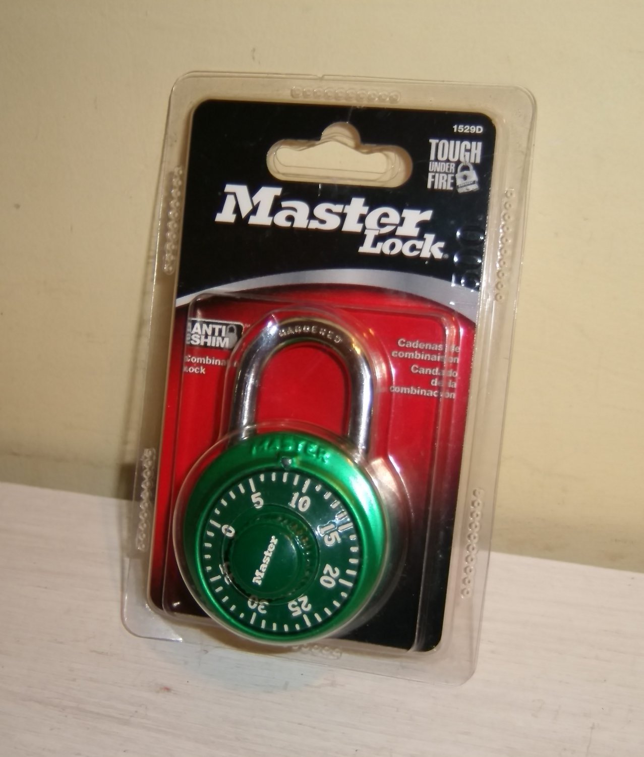MASTER Combination LOCK Padlock Rotary Dial GREEN 1529DTGT