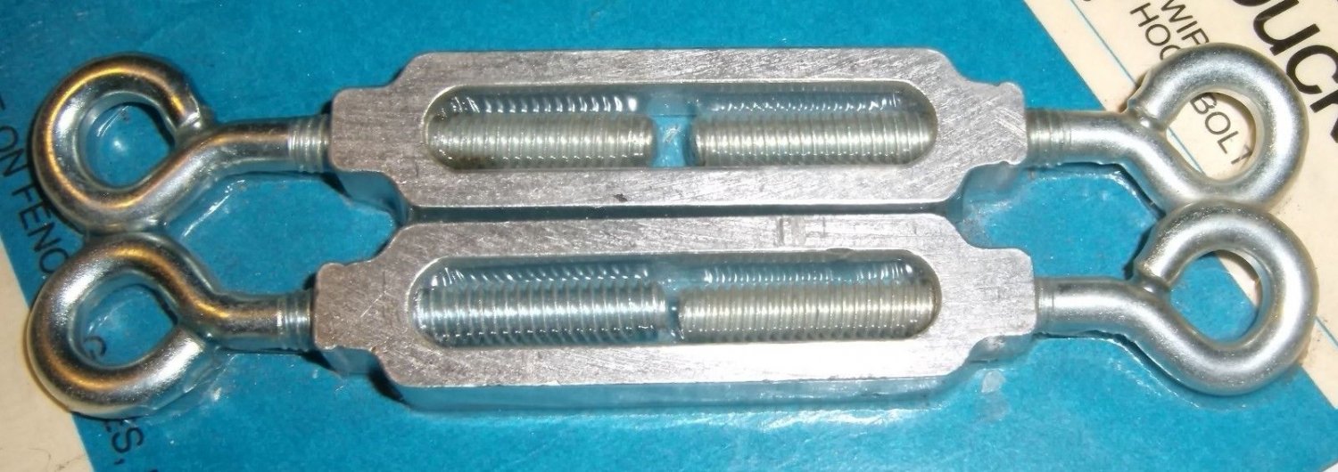 TURNBUCKLES Gate Hardware Sears Zinc Vintage 1011