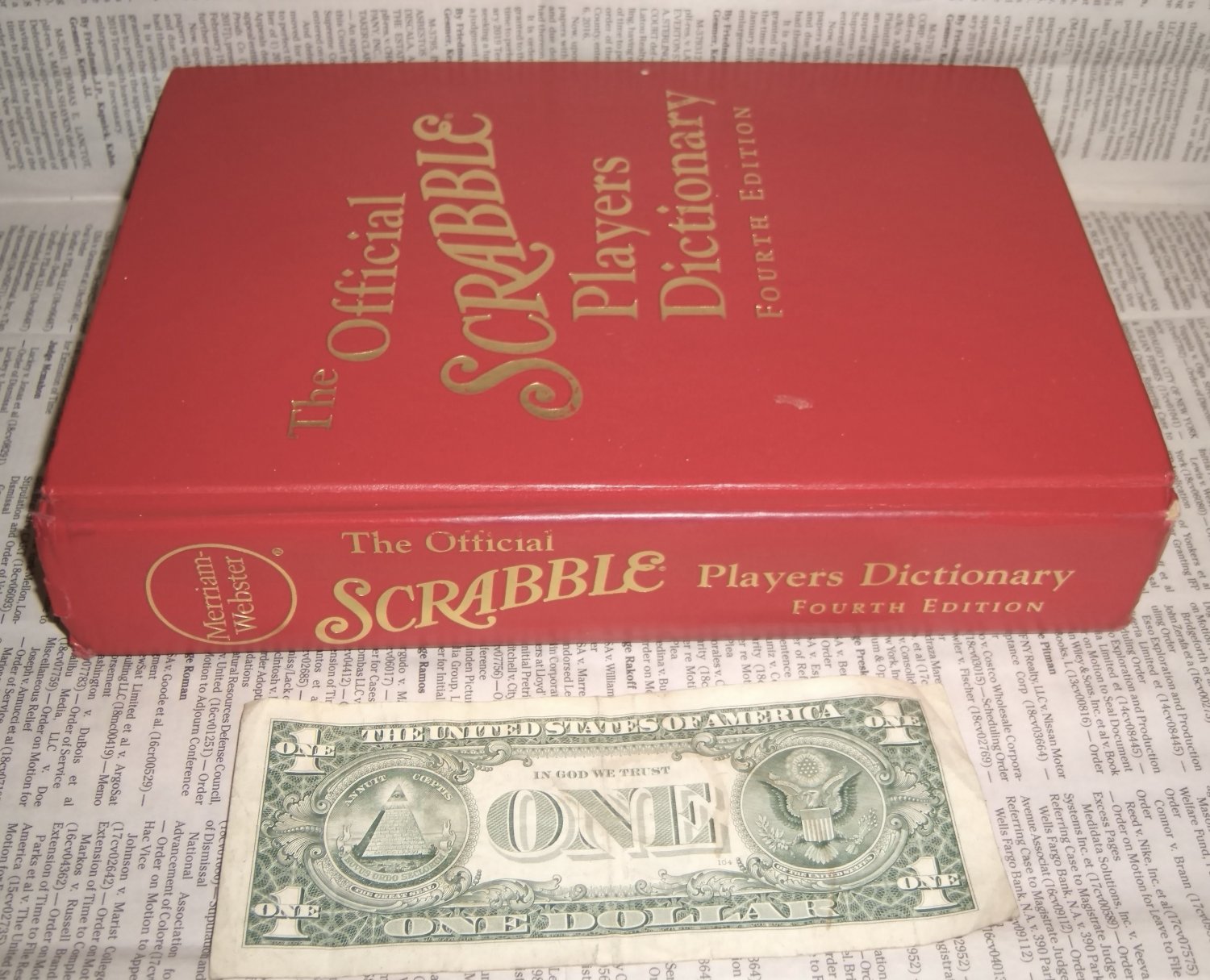 Scrabble Players Dictionary Words Merriam Webster Hasbro 2005